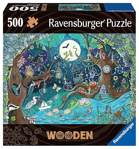 Ravensburger - Puzzle: Madera Fantasía, 500 Piezas, Puzzles para Adultos, Rompecabezas para Adultos, Regalos Adultos y Niños, 40x27cm - Fantasía