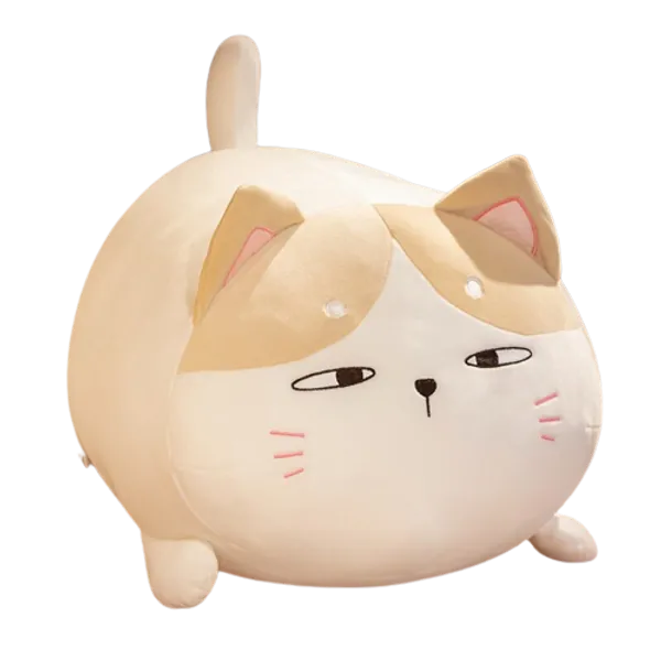 Squishy Cat Chunky Plushies (3 Colors, 3 Sizes)