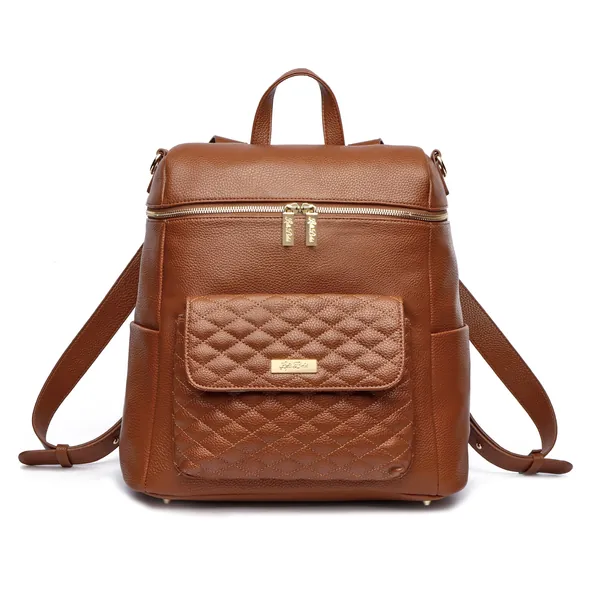 Monaco Diaper Bag | Caramel Brown by Luli Bebé