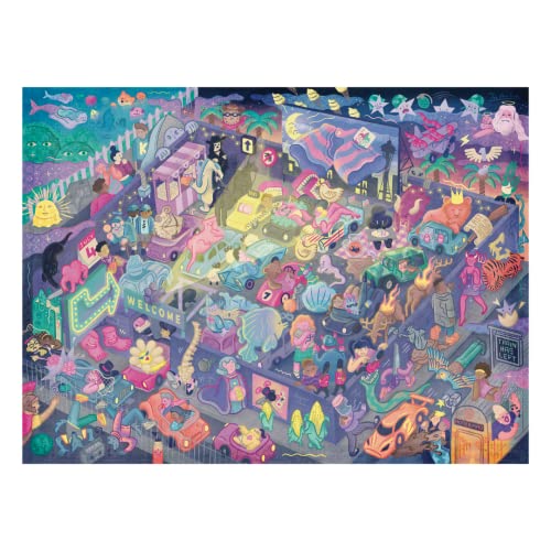 Big Potato Night at The Movies: Movie Jigsaw Puzzle for Adults (1000 Pieces) Filled with 101 Riddles to Solve - Movie Theme