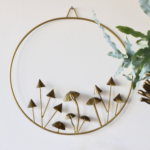 Gold Wire Cremini Wreath | Default Title