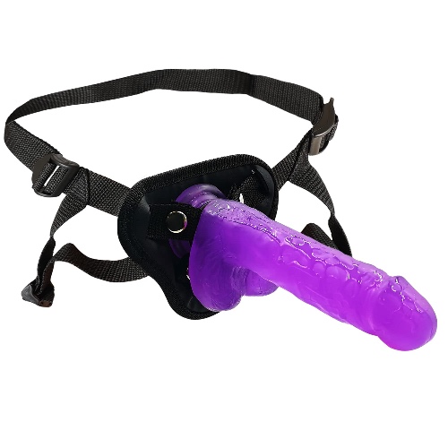Strap on Dildo with Harness, Wearable Realistic Silicone Dildo Adult Sex Toy for Female Masturbation Women Lesbian Couples and Gay