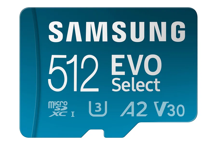 SAMSUNG EVO Select Micro SD-Memory-Card + Adapter, 512GB microSDXC 130MB/s Full HD & 4K UHD, UHS-I, U3, A2, V30, Expanded Storage for Android Smartphones, Tablets, Nintendo-Switch (MB-ME512KA/AM) - 512GB