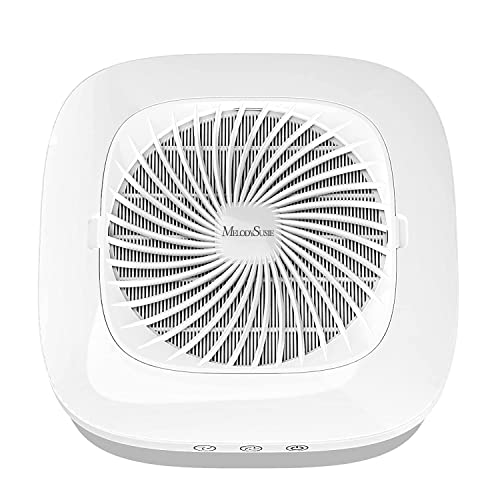 MelodySusie Nail Dust Collector with Reusable Filter, Powerful Vacuum Fan Vent Dust Collector Extractor Electric Dust Suction Machine for Acrylic Gel Nail Polishing, Low Noise, Nail Salon - Nail Dust Collector