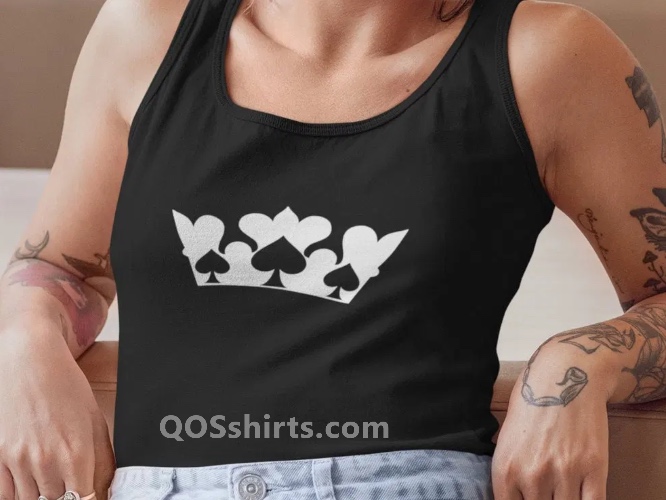 Hidden Spades Crown Queen of Spades Tank Top | Queen of Spades Lifestyle Designs