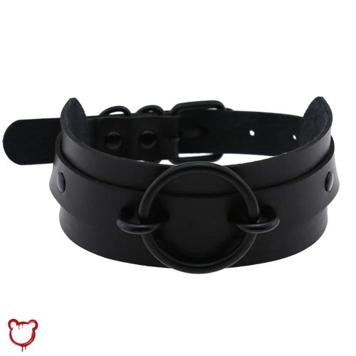 Black Choker Ring - Black