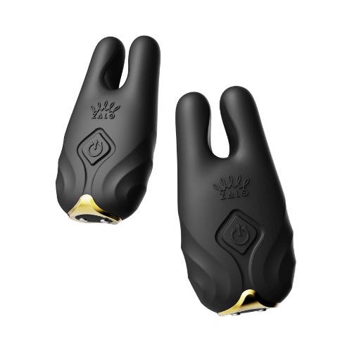 Nave Vibrating Nipple Clamps - Obsidian Black