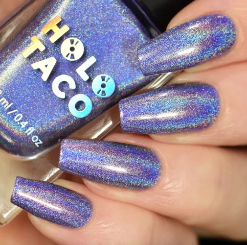 Lavender Syrup holographic nail polish | Holo Taco