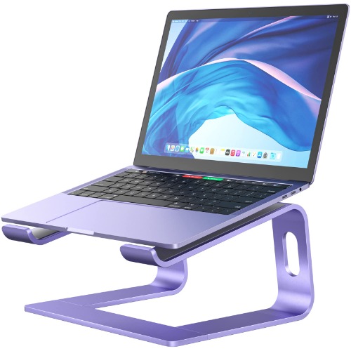 Nulaxy Ergonomic Aluminum Laptop Computer Stand - Purple
