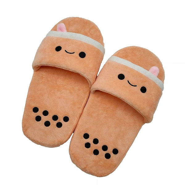 Boba Plush Slippers (2 Colors) - Version 2