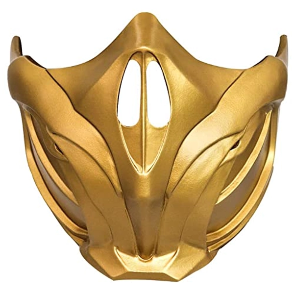 MK11 Sub Zero Noob Saibot Face Mask Replica for Adult Game Cosplay - Gold