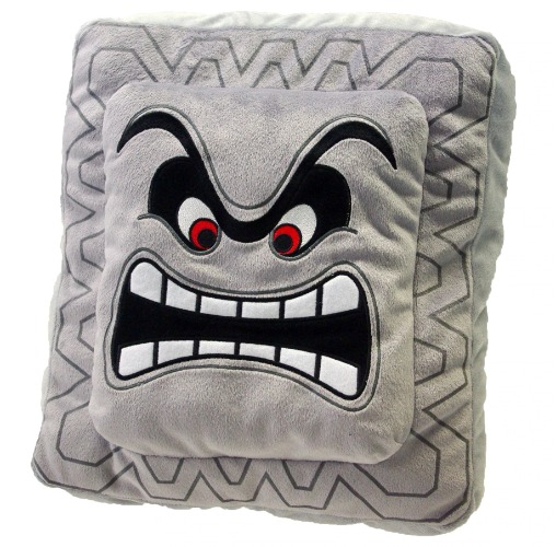 Super Mario Series Thwomp 12" Pillow Cushion Plush