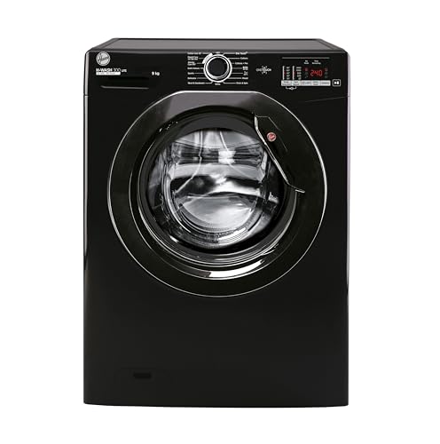 Hoover H-WASH 300 LITE H3W492DABB4/1-80 9kg Freestanding Washing Machine with 1400 rpm - Black - B Rated - B Rated - 9kg - Black