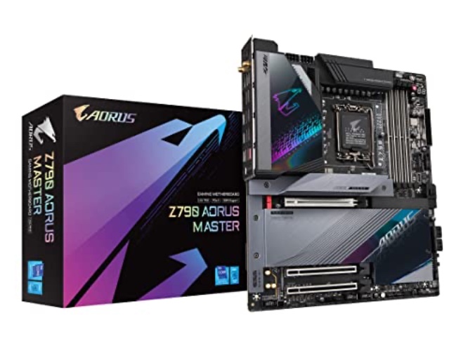 GIGABYTE Z790 AORUS Master EATX Motherboard with DDR5, PCIe 5.0, WiFi 6E, 10GbE LAN, Q-Flash Plus