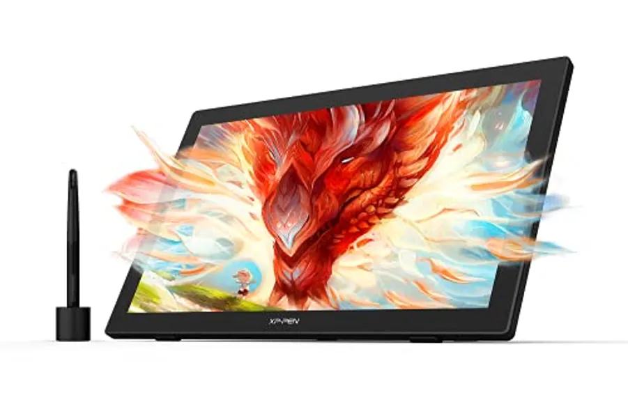 XPPen Artist24 Drawing Tablet with Screen, 23.8 Inch 2K Pen Display Drawing Monitor with 8192 Pressure Levels Battery-Free Pen, Adjustable Stand Graphic Tablet for Digital Drawing and Animation Black