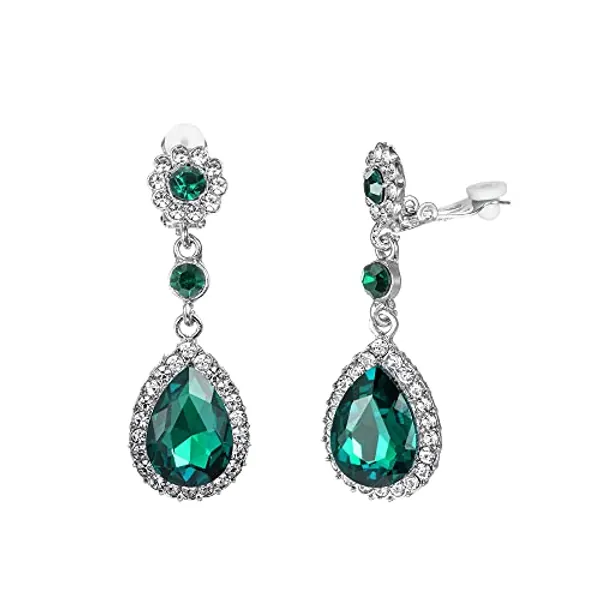 Gorgeous Austrian Crystal Rhinestone Wedding Bridal Teardrop Drop Dangle Earrings