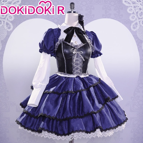 【In Stock】DokiDoki-R Anime Love, Chunibyo & Other Delusions! Cosplay Takanashi Rikka Cosplay Costume Gothic Dress | M