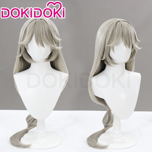 DokiDoki Game Zenless Zone Zero Cosplay Alexandrina Sebastiane Victoria Wig Long Straight Grey Hair | Wig Only-Order Processing Time Refer to Description Page