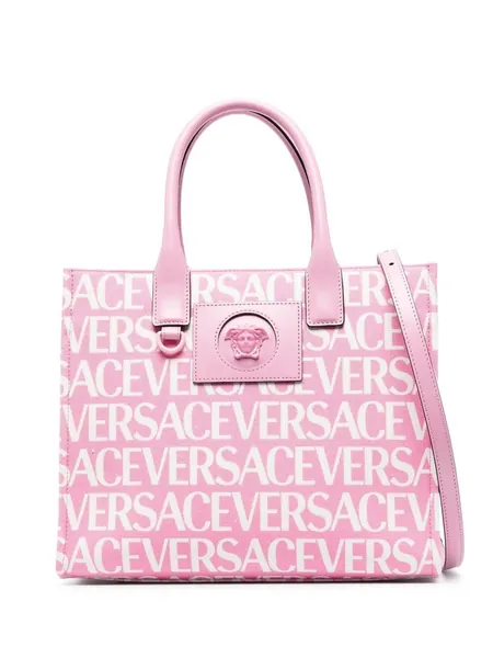 Versace Allover small tote bag
