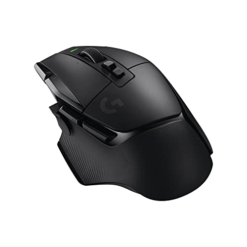 Logitech G502 X Lightspeed Wireless Gaming Mouse - LIGHTFORCE hybrid optical-mechanical switches, HERO 25K gaming sensor, compatible with PC - macOS/Windows - Black - Black - Wireless - Non-RGB - Mouse