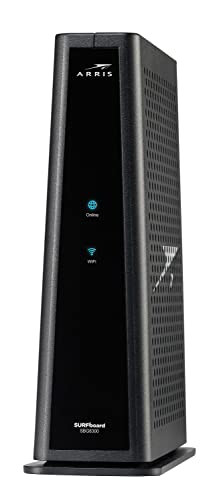 ARRIS SURFboard SBG8300 DOCSIS 3.1 Gigabit Cable Modem & AC2350 Wi-Fi Router , Comcast Xfinity, Cox, Spectrum & more , Four 1 Gbps Ports , 1 Gbps Max Internet Speeds , 4 OFDM Channels - DOCSIS 3.1 + AC2350