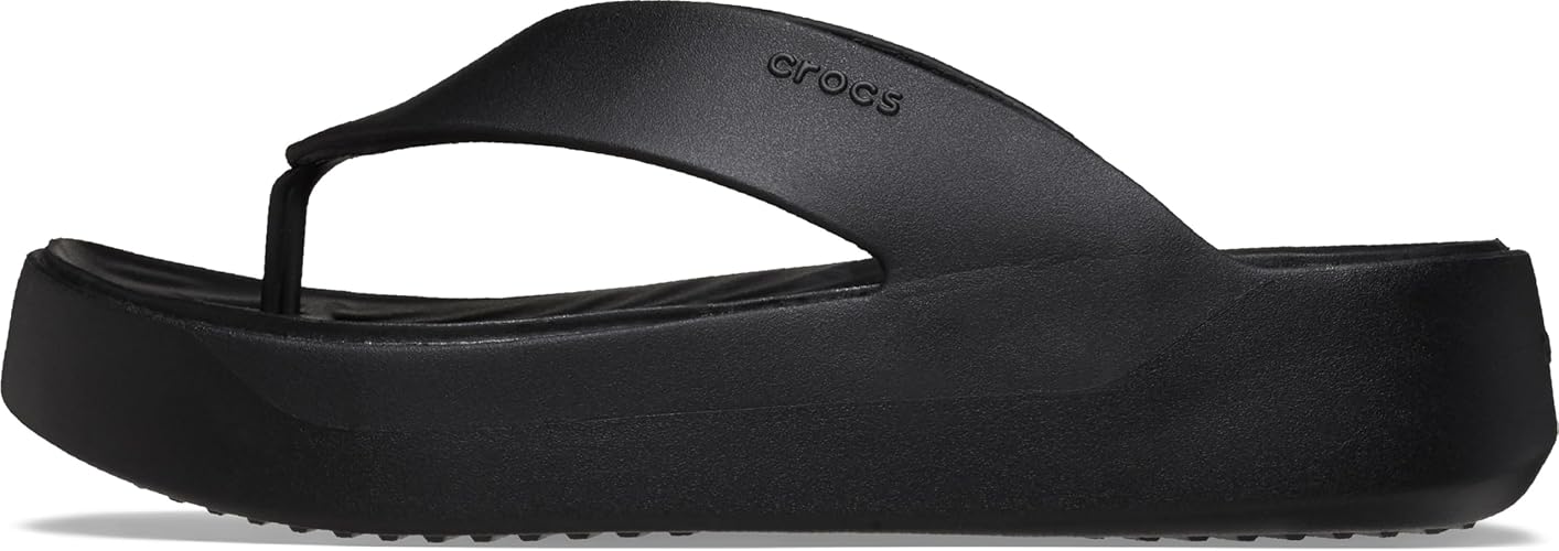 Crocs Getaway Platform Flip, Chanclas Mujer - 39/40 EU - Negro