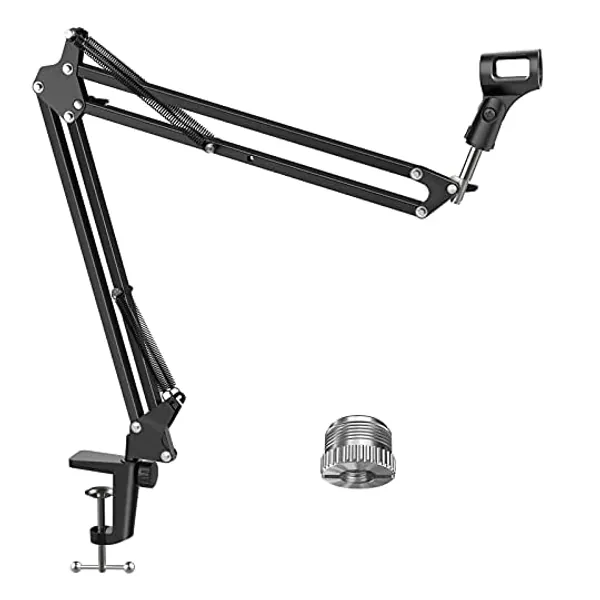 
                            InnoGear Microphone Arm, Upgraded Mic Arm Microphone Stand Boom Suspension Stand with 3/8" to 5/8" Screw Adapter Clip for Blue Yeti Snowball, Yeti Nano, Yeti x and other Mic, Medium
                        