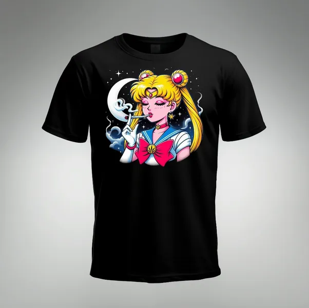 420 Smoking Sailor Moon T shirt