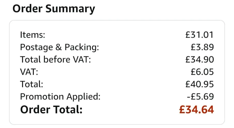 Reimburse my amazon orders 