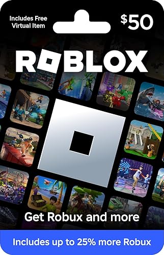 Roblox Physical Gift Card [Includes Free Virtual Item] [Redeem Worldwide] - 50 - Standard