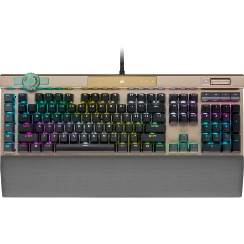 K100 RGB Optical-Mechanical Gaming Keyboard - Midnight Gold