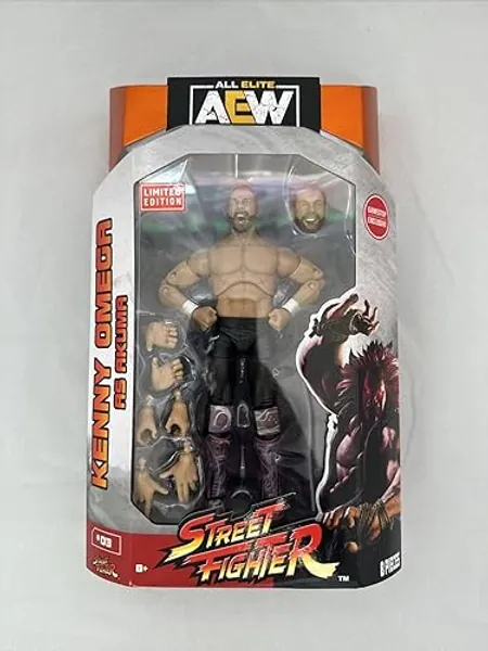 All Elite Wrestling x Street Fighter Kenny Omega (Akuma) 6-in Action Figure (Exclusive)