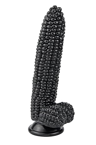 G-spot Massage Dildo, 8.26 inch Novelties Vegetable Penis, Big Realistic Cock with Suction Cup and Big Bumps, Fetish Adult Sex Toy for G-spot P-spot Stimulation (Black) - Black