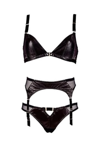 Something Wicked Montana Leather Lingerie Set