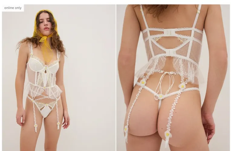 3D Daisy Bustier - For Love & Lemons - vs
