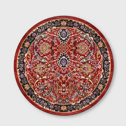 Round Ethnic Bohemian Non-slip Livingroom Kitchen Bathroom Floor Mat Rug Carpet  | eBay