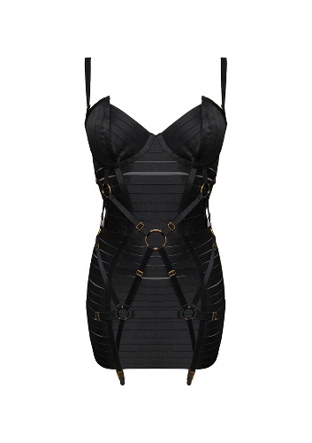 Adjustable Bondage Angela Dress | Black / LL