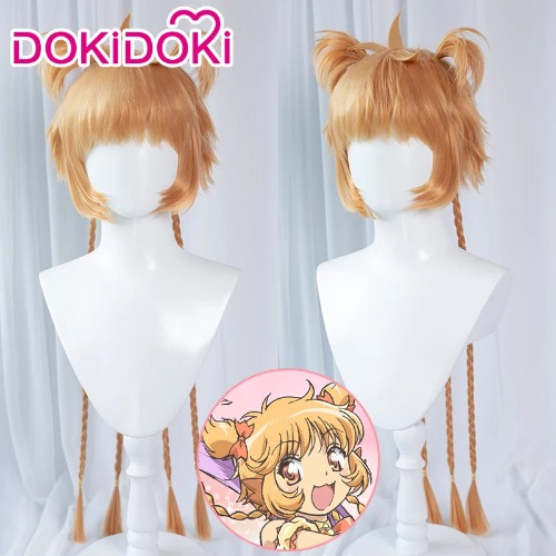【Ready for ship】DokiDoki Anime Tokyo Mew Mew Cosplay Huang Buling Wig Women Huang Bu ling Light Brown | Huang Buling