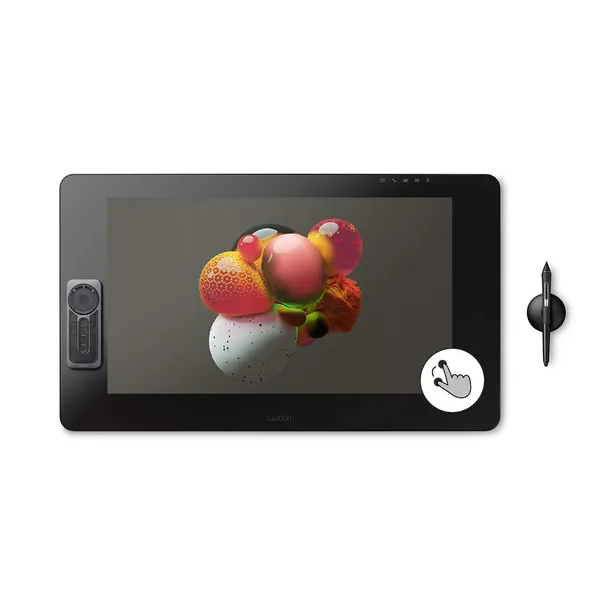 Wacom Cintiq Pro 24 Creative Pen and Touch Display – 4K graphic drawing monitor with 8192 pen pressure and 99% Adobe RGB (DTH2420K0), Black - Black 24 inch Monitor