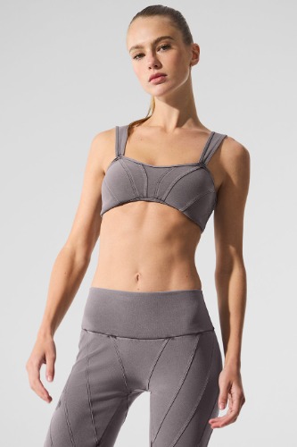 Washed Alosoft Sunray Bra | Cool Grey Wash / S