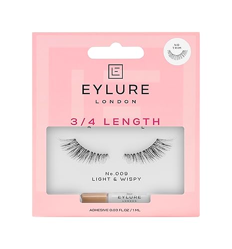 Eylure Length False Eyelashes, 009 Black, 1 Pair, Pack of 1 - No. 009