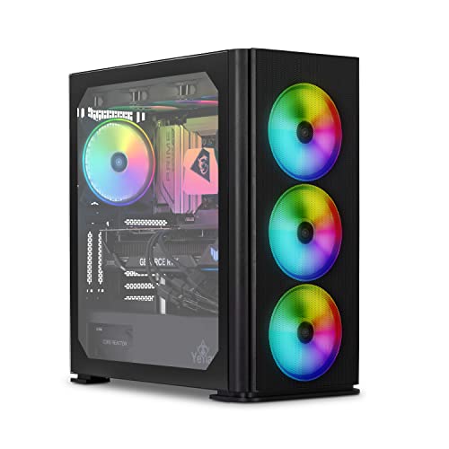 YEYIAN ODACHI Gaming PC Desktop, AMD Ryzen 9 7950X3D, RTX 4090, 32GB DDR5 6000MHz RAM, 2TB M.2 SSD + 2TB HDD, 360mm Liquid Cooler VR Ready Computer, 1000W Platinum PSU, X670 Motherboard, Win 11 Home - Ryzen 9 7950X3D | RTX 4090