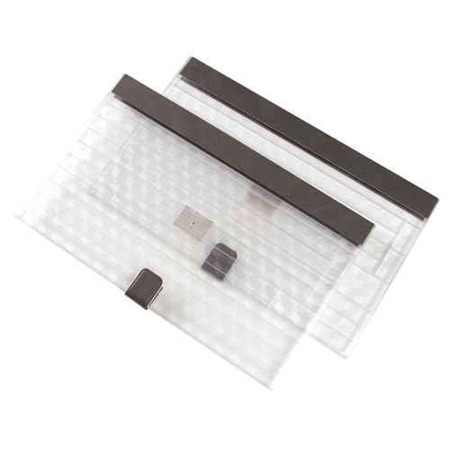 2 pcs Keycaps Storage Box, Keycaps Container,150 Keys Transparent Frosted Magnet Display Case Holds 7u Spacebar/Big Enter Key for XDA Cherry DSA OEM Profile Mechanical Keyboard (2) - 2