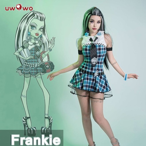 【Pre-sale】Uwowo Monster High Frankie Stein G1 Dress Cosplay Costume | M
