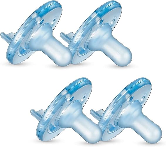 Philips Avent Soothie Pacifier 3m+, Blue, 4 pack, SCF192/06 - 3 Months+ - Blue - Pacifier