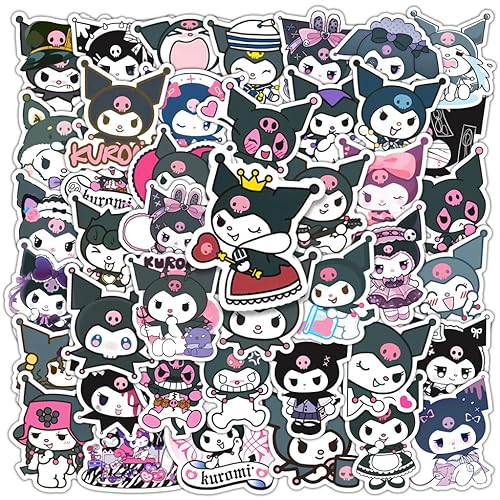 50Pcs Cute Kawaii Kuromi Stickers Waterproof
