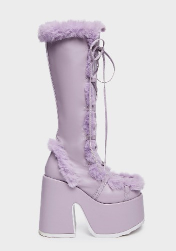 Lavender Pure Vigilance Platform Boots