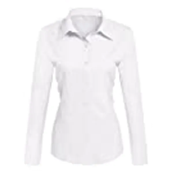Hotouch Womens Cotton Basic Button Down Shirt Slim Fit Dress Shirts