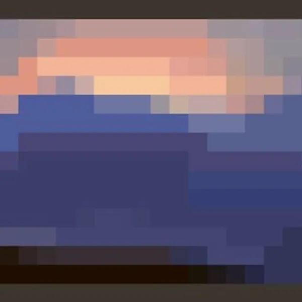 Minecraft Sunset Painting | Canvas Print