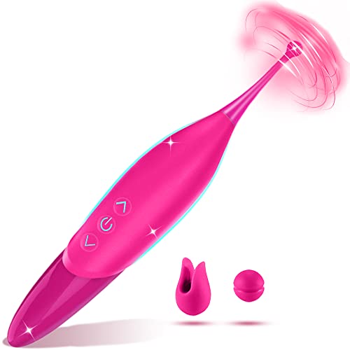 High-Frequency Clitoris G spot Vibrator, Women Couples Adult Sex Toys,Powerful Vibrating Female Sex Toy Clitoral Nipple Vagina Stimulator Vibrator Wand for Woman Her Pleasure,Dildo Vibrators Sex Games - Pink